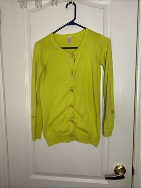 Gymboree Lime Green Button-Down Women's Cardigan